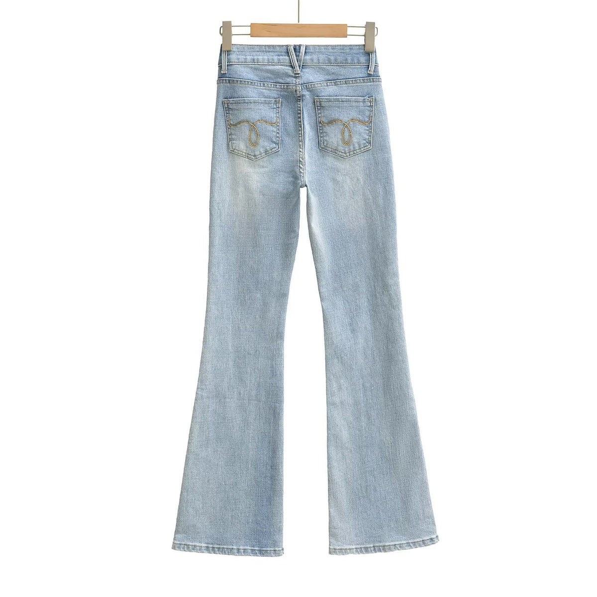 High Waist Slim Fit Bootcut Jeans