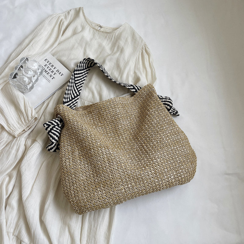 Large Woven Straw Tote