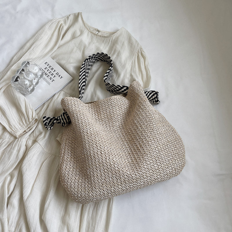 Large Woven Straw Tote