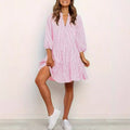 Loose plaid dress