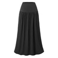Women Cotton Pocket Skirt High Waisted