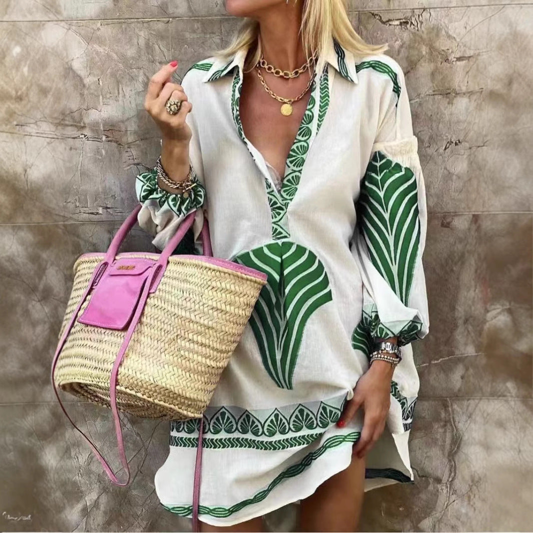 Casual Long Shirt Dress
