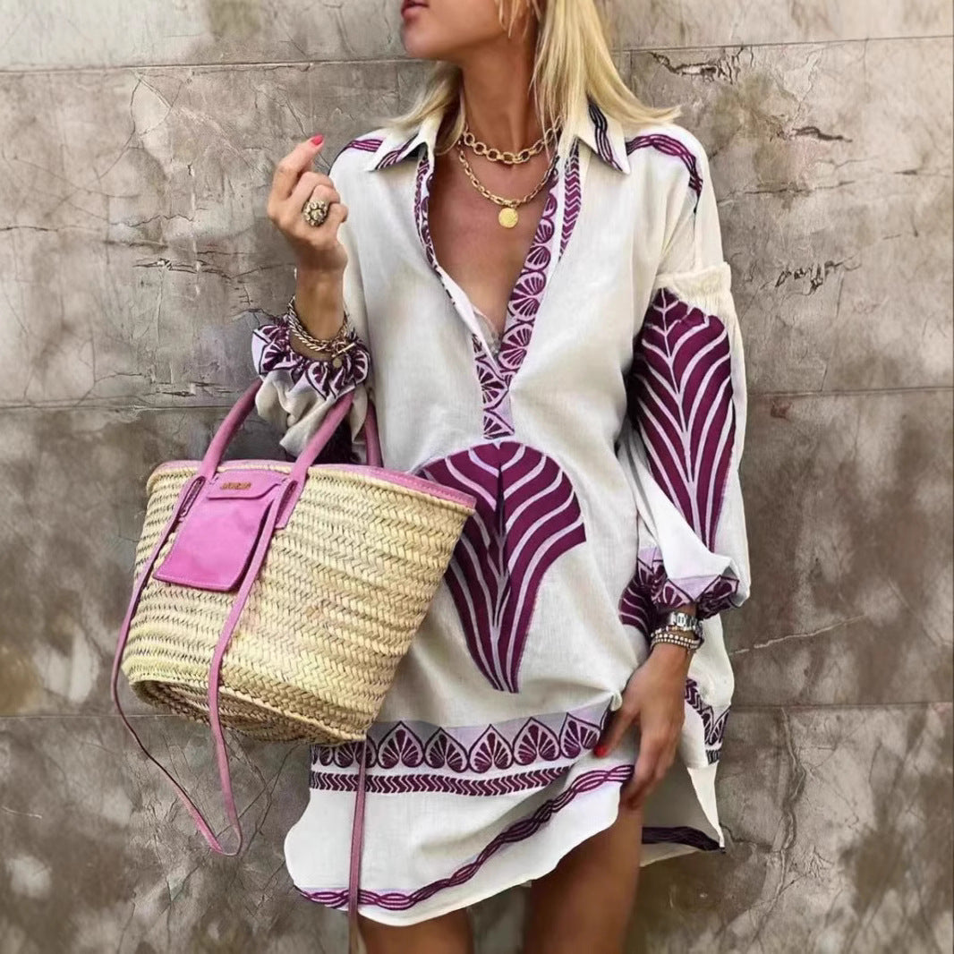 Casual Long Shirt Dress