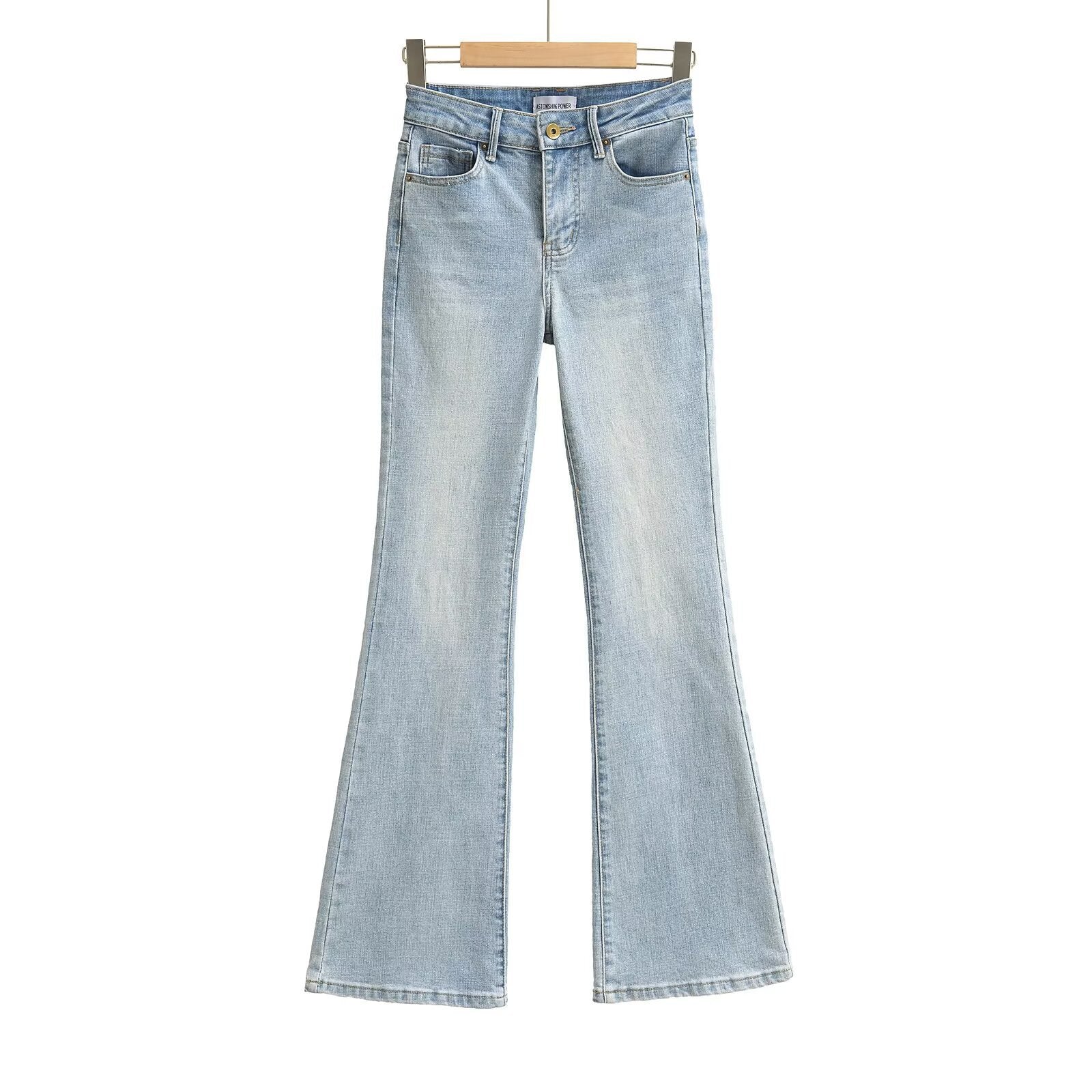High Waist Slim Fit Bootcut Jeans