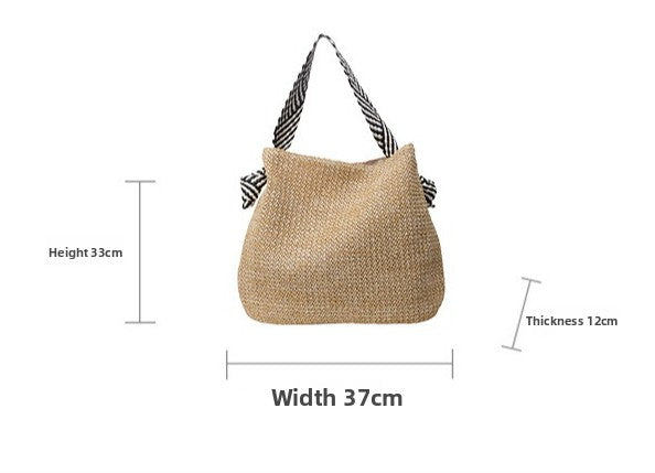 Large Woven Straw Tote