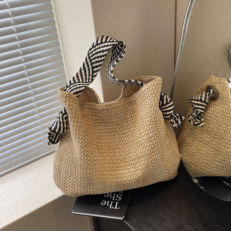 Large Woven Straw Tote