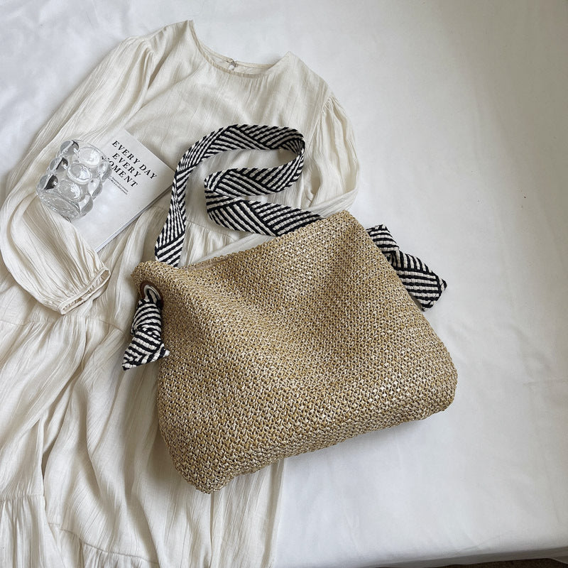 Large Woven Straw Tote