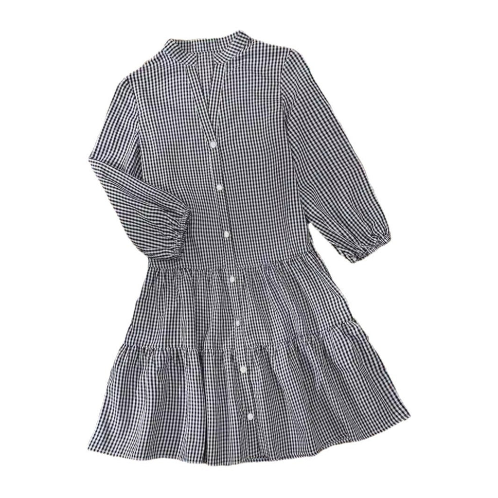 Loose plaid dress