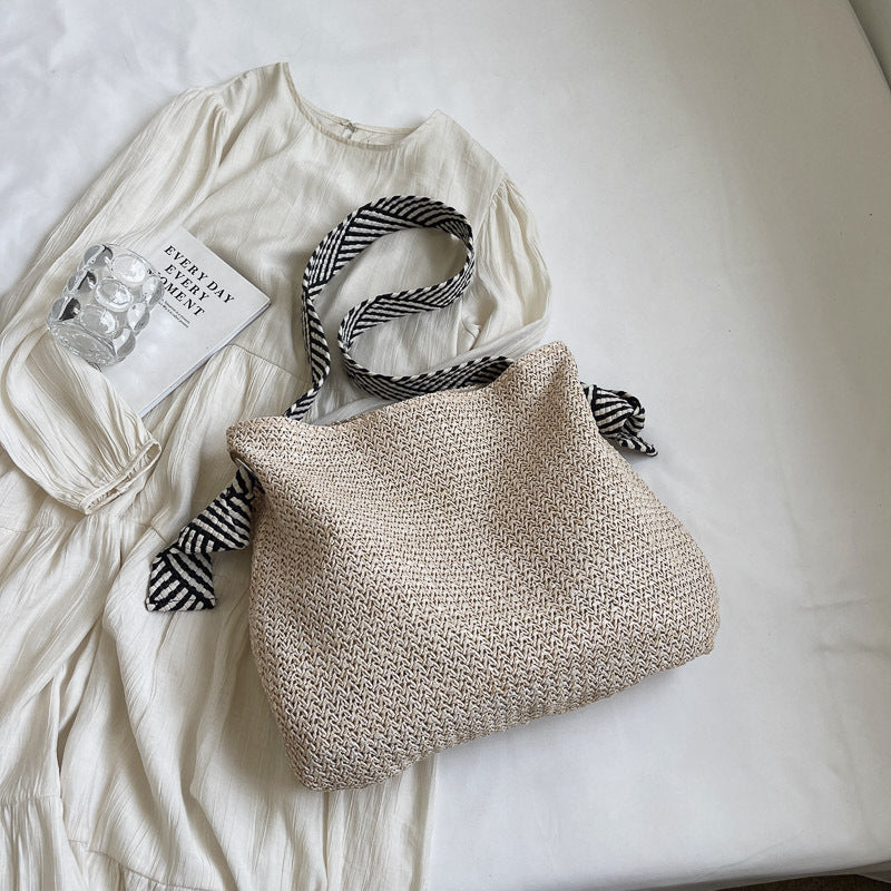 Large Woven Straw Tote