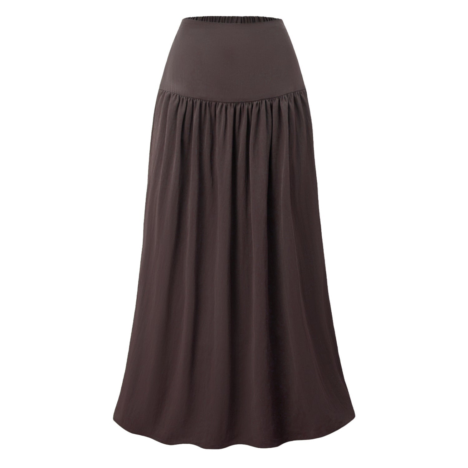 Women Cotton Pocket Skirt High Waisted