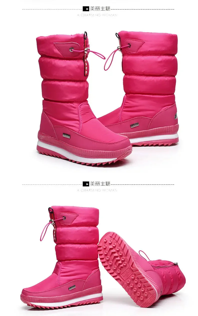Thick Plush Waterproof Winter Non-slip Boots