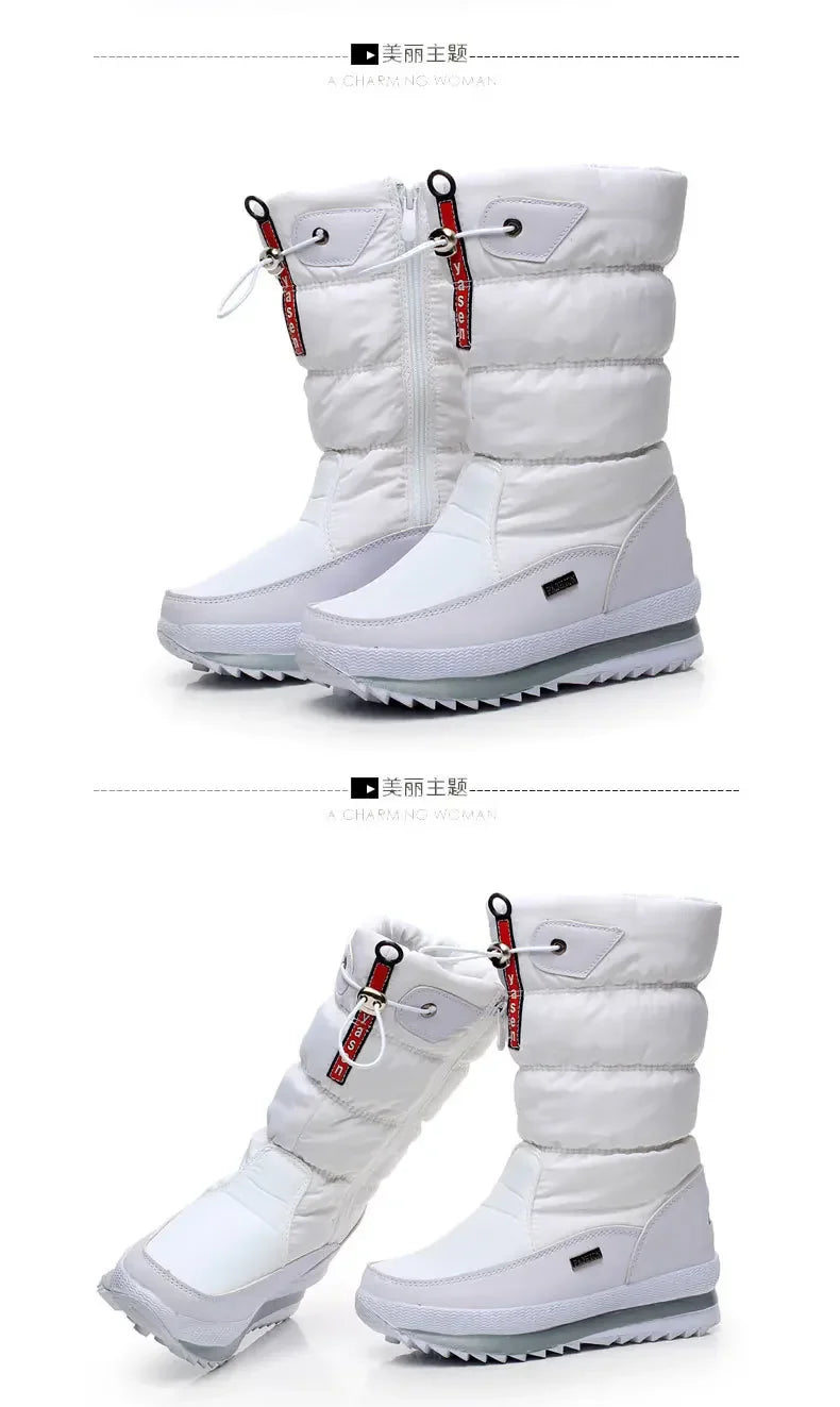 Thick Plush Waterproof Winter Non-slip Boots