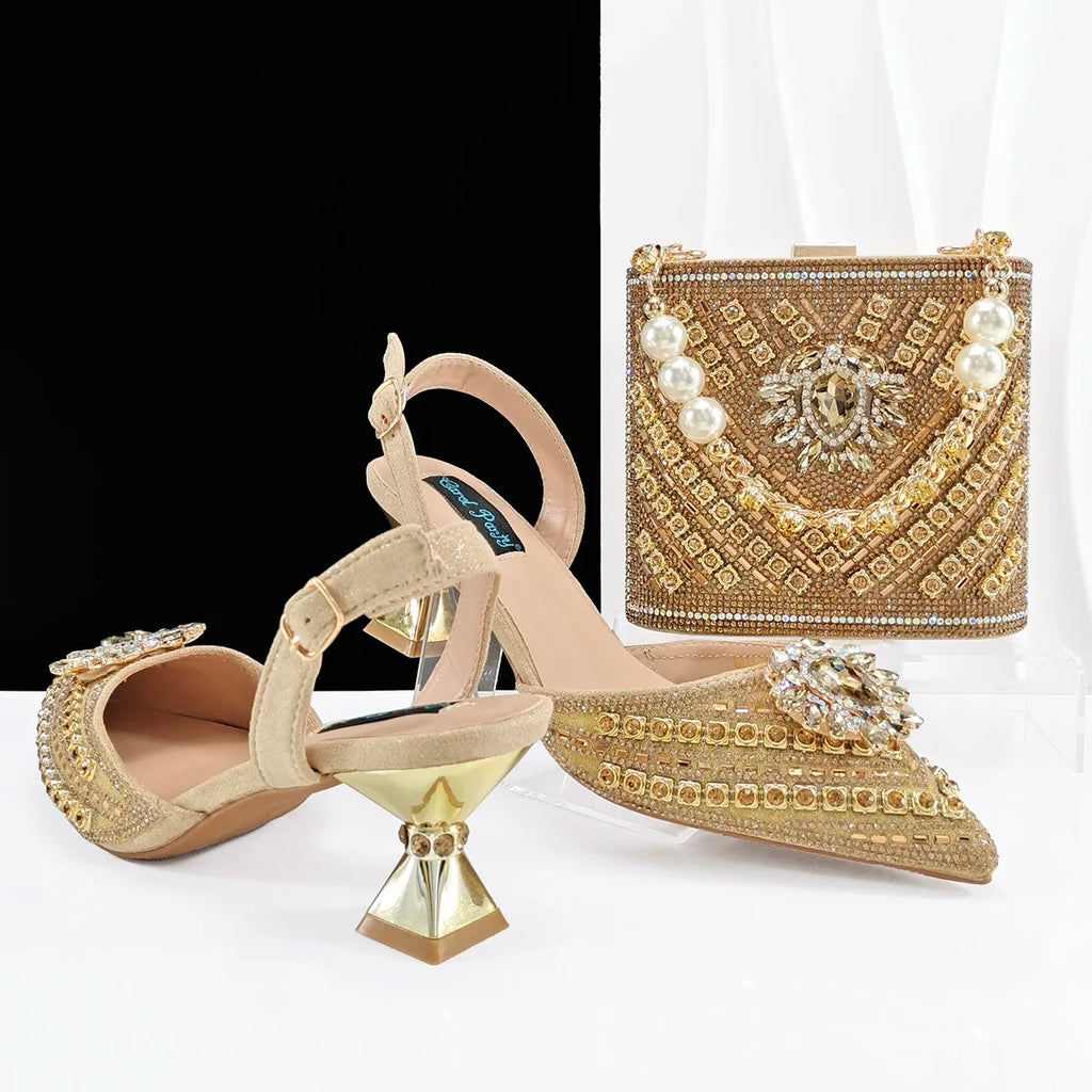 Hot Matching Shoe and Bag Set