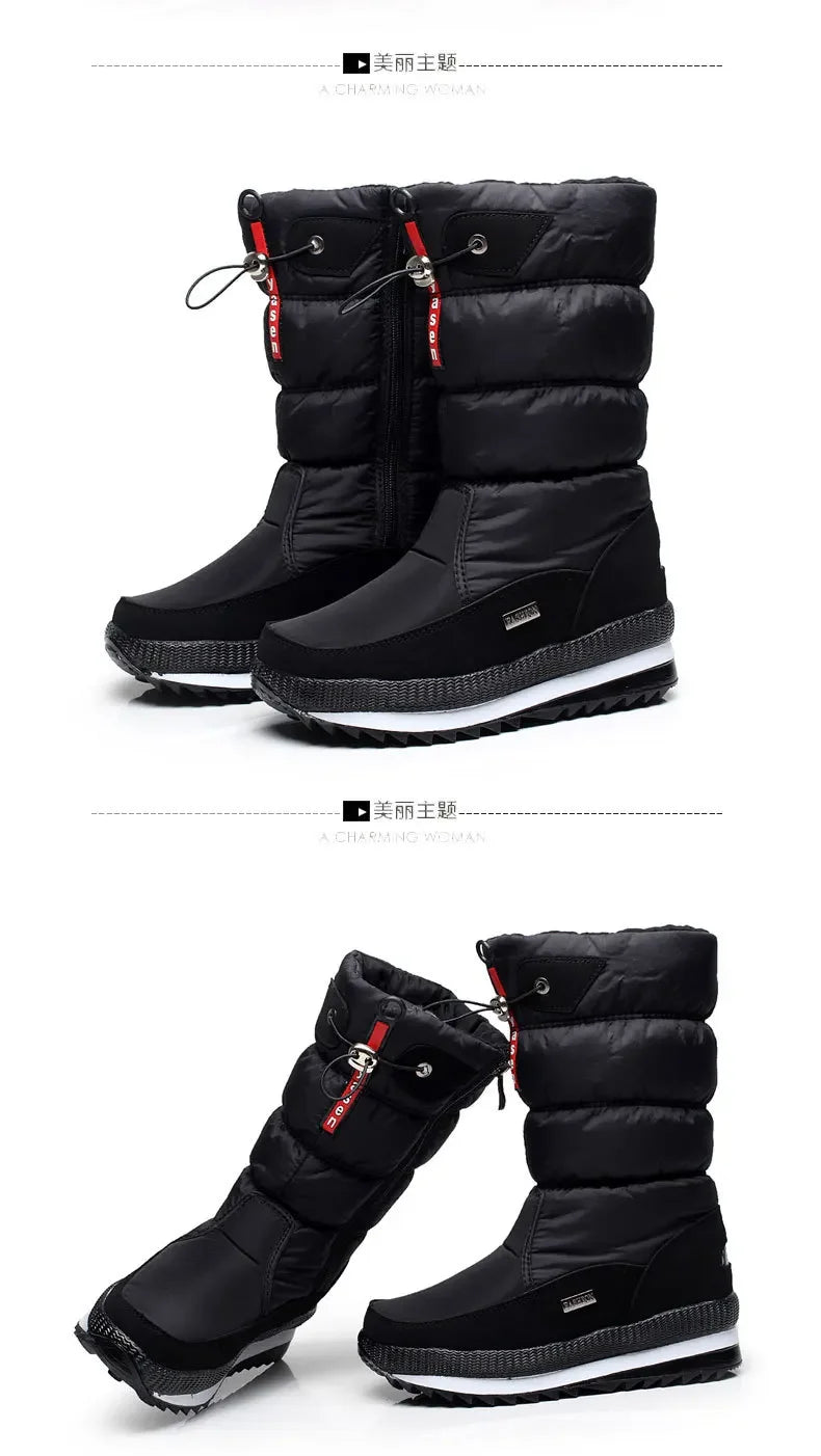 Thick Plush Waterproof Winter Non-slip Boots