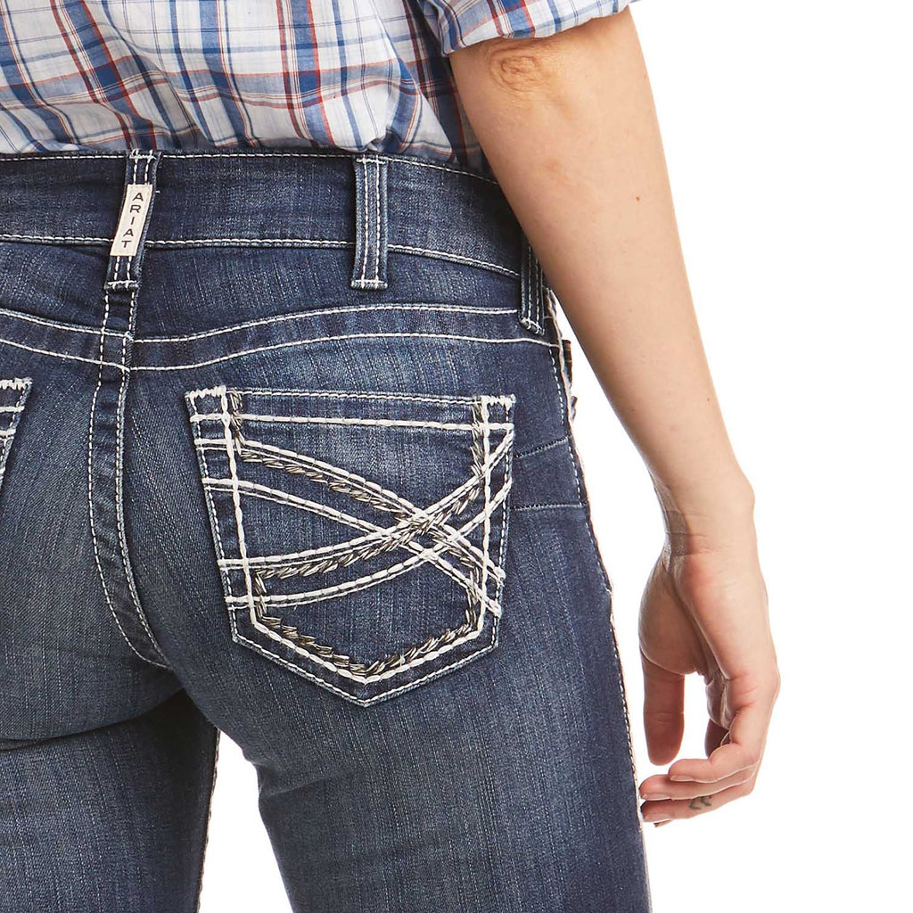 Ariat R.E.A.L. Mid Rise Boot Cut Jeans,