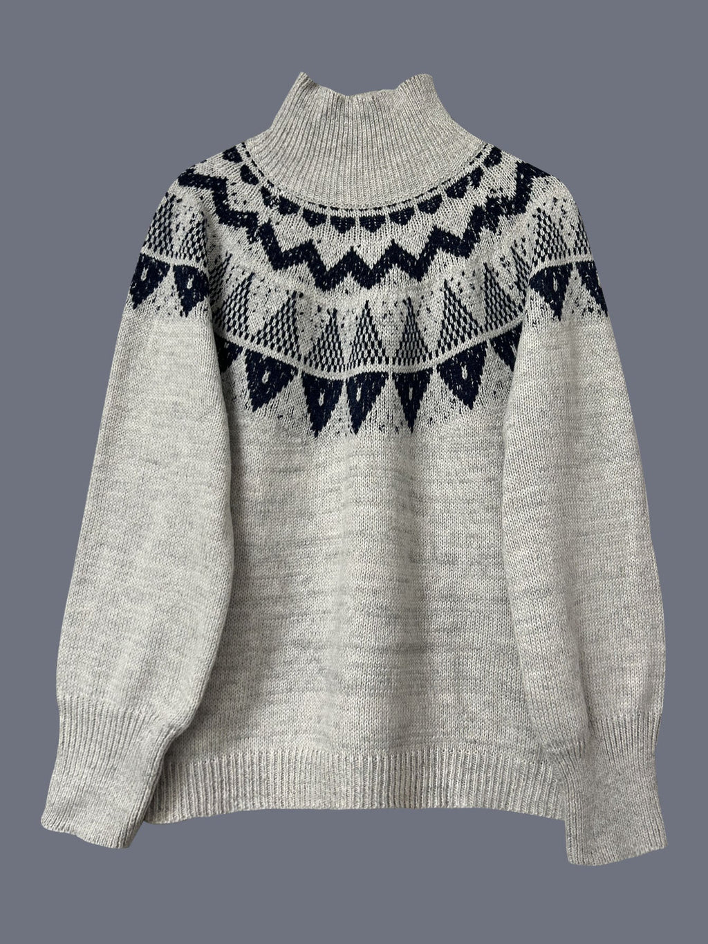 Pullover Knitted Jacquard Sweater