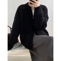 Zip-up Sweater Coat