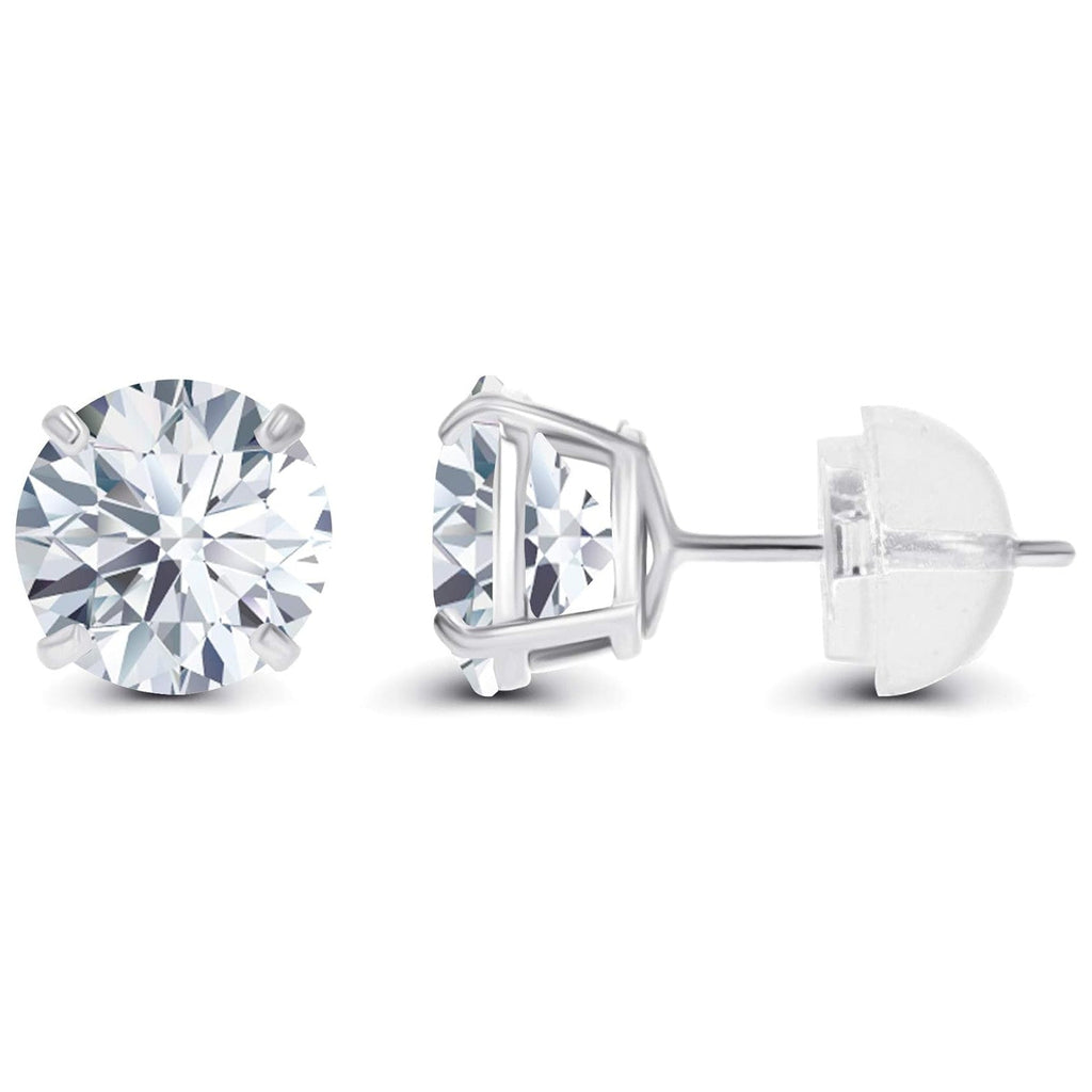 1.50 CTW Lab-Grown Diamond Stud Earrings in 14K White or Yellow Gold