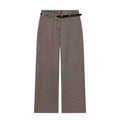 High-waisted Straight-leg Pants With A Belt