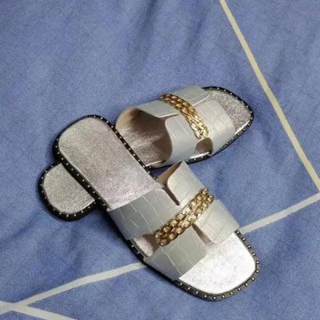 Elegant Chain, Luxury Design Flip Flops