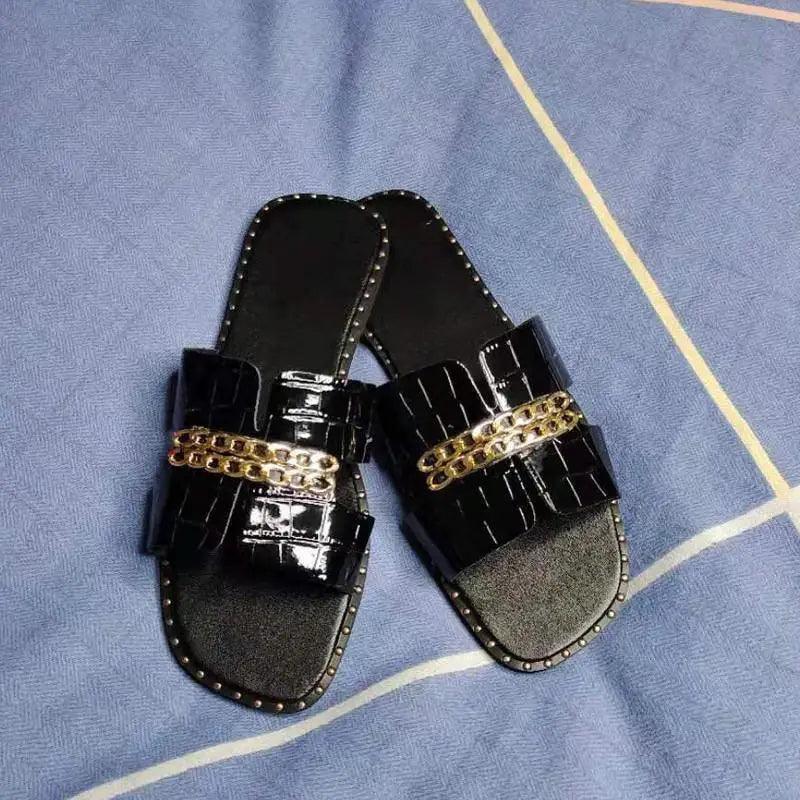 Elegant Chain, Luxury Design Flip Flops