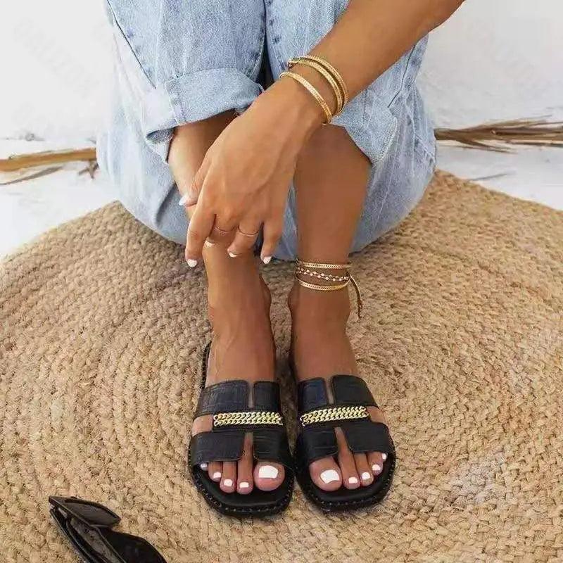 Elegant Chain, Luxury Design Flip Flops