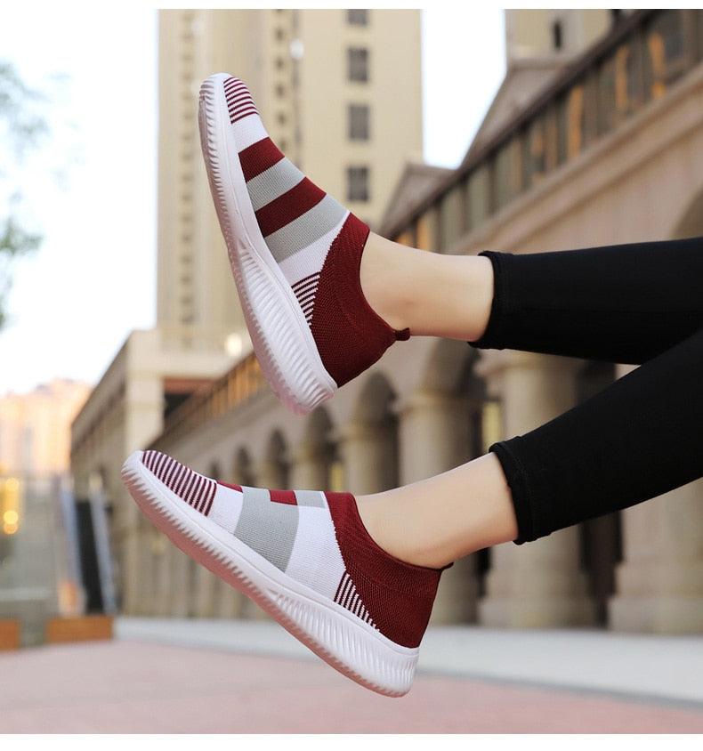 Elegant  Mix Color Casual Walking Shoes