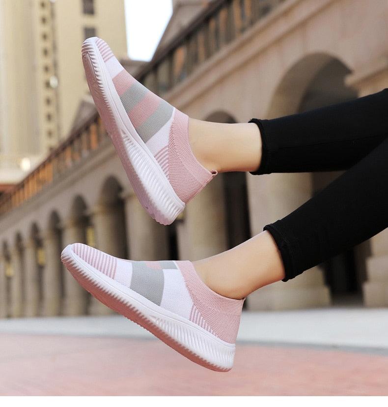 Elegant  Mix Color Casual Walking Shoes