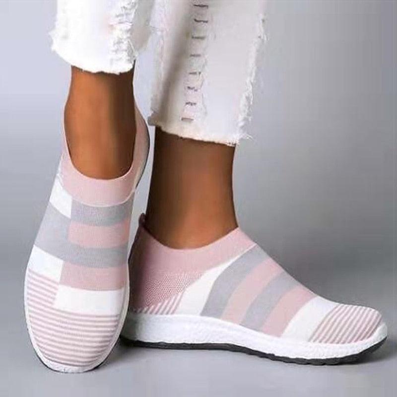 Elegant  Mix Color Casual Walking Shoes