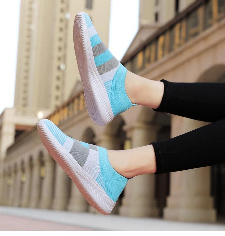 Elegant  Mix Color Casual Walking Shoes