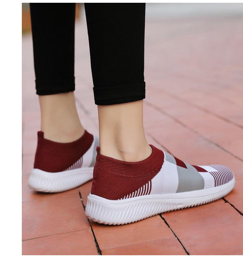Elegant  Mix Color Casual Walking Shoes