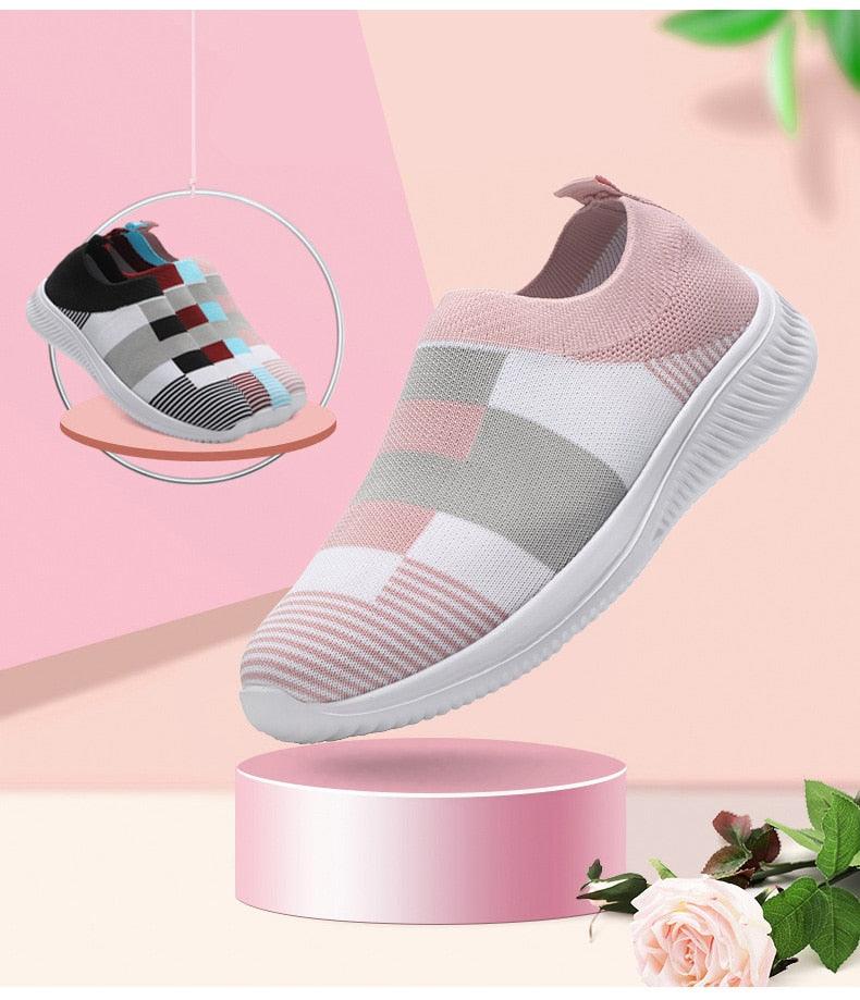 Elegant  Mix Color Casual Walking Shoes