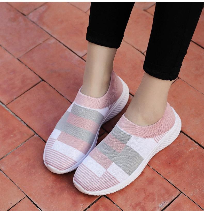 Elegant  Mix Color Casual Walking Shoes