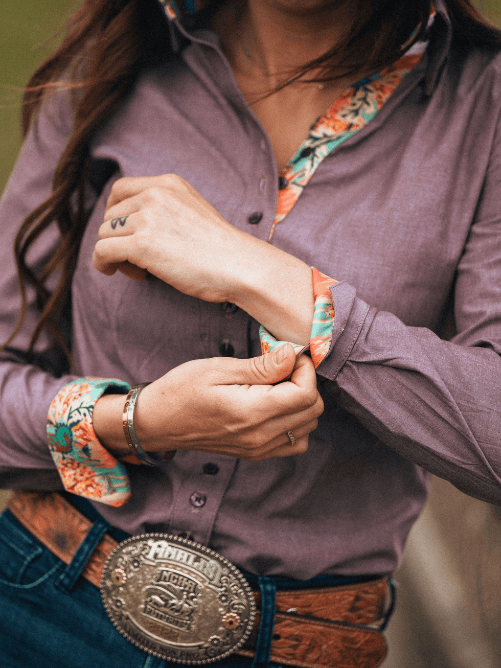 Chambray Women's Western Shirt