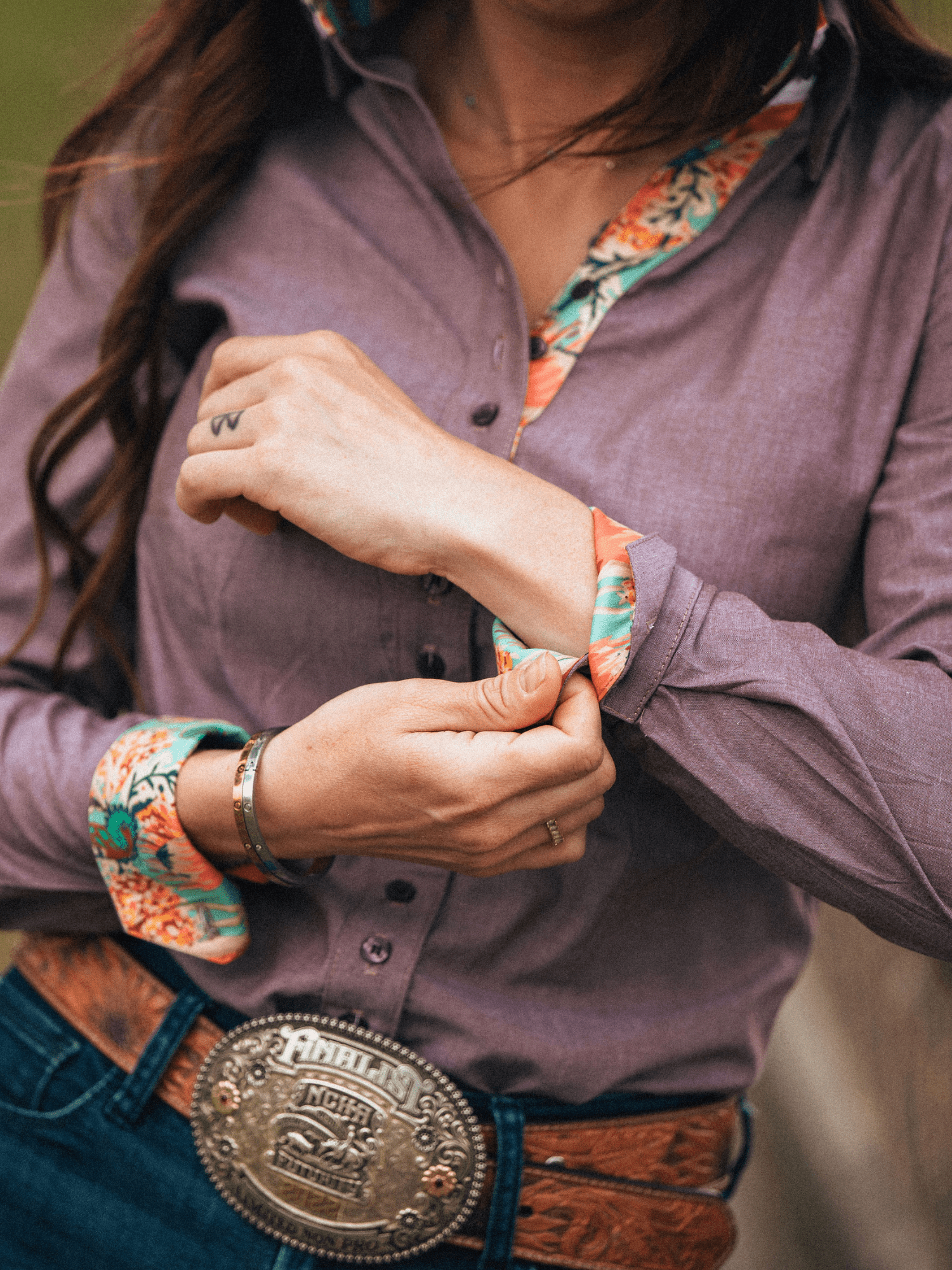 Chambray Women's Western Shirt