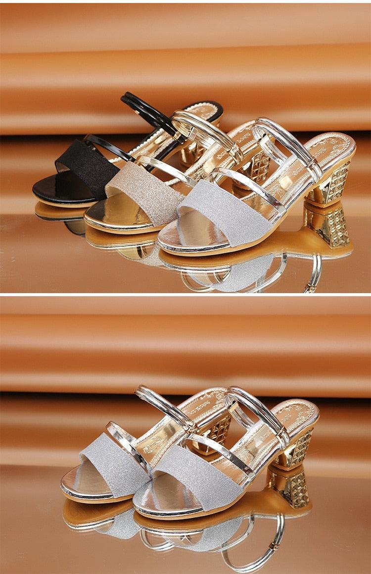 Open Toe High Heels  Party Luxury Sandals