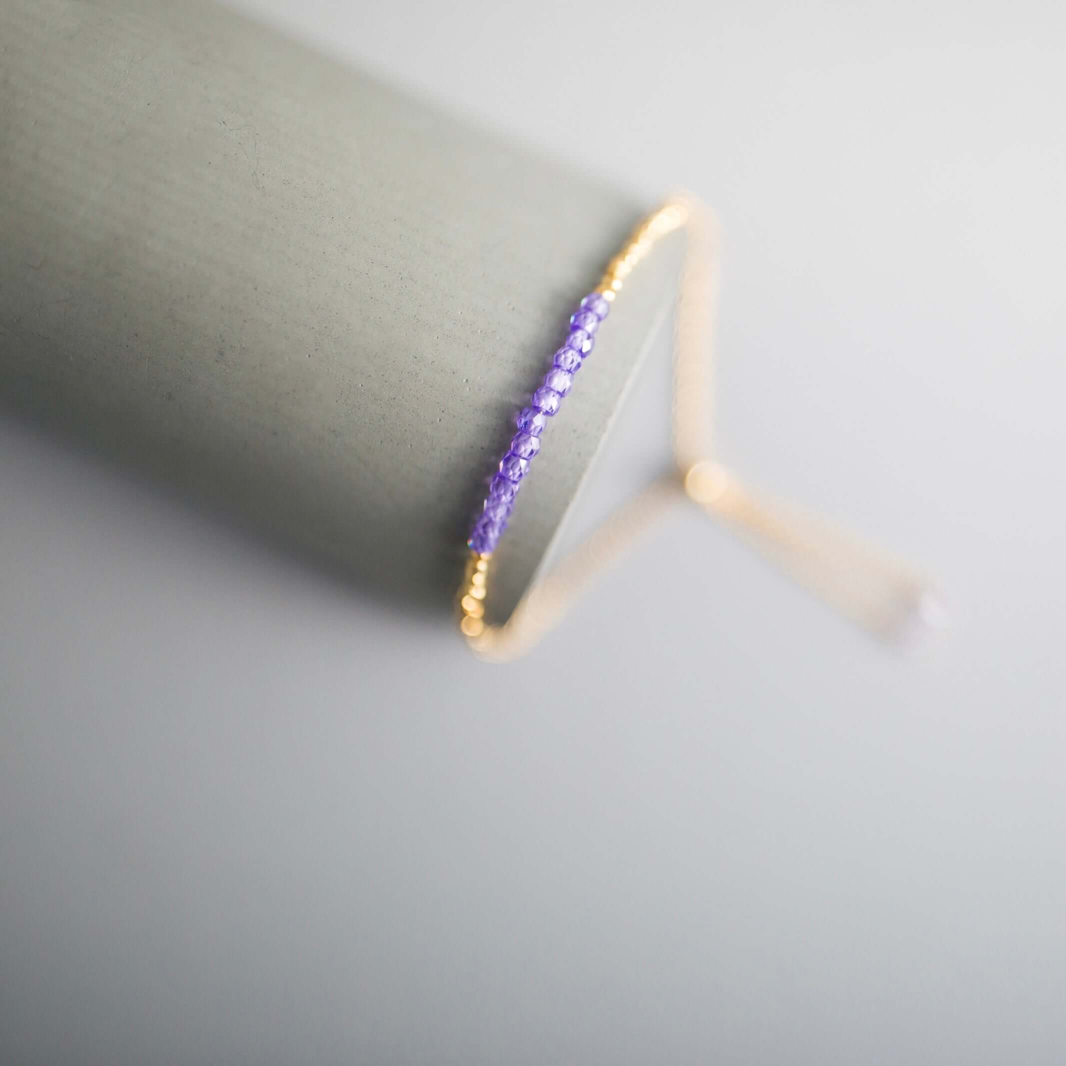 Spinel Adjustable Stacking Bracelet