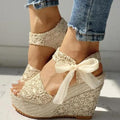 Wood High Heels Sandals For Summer