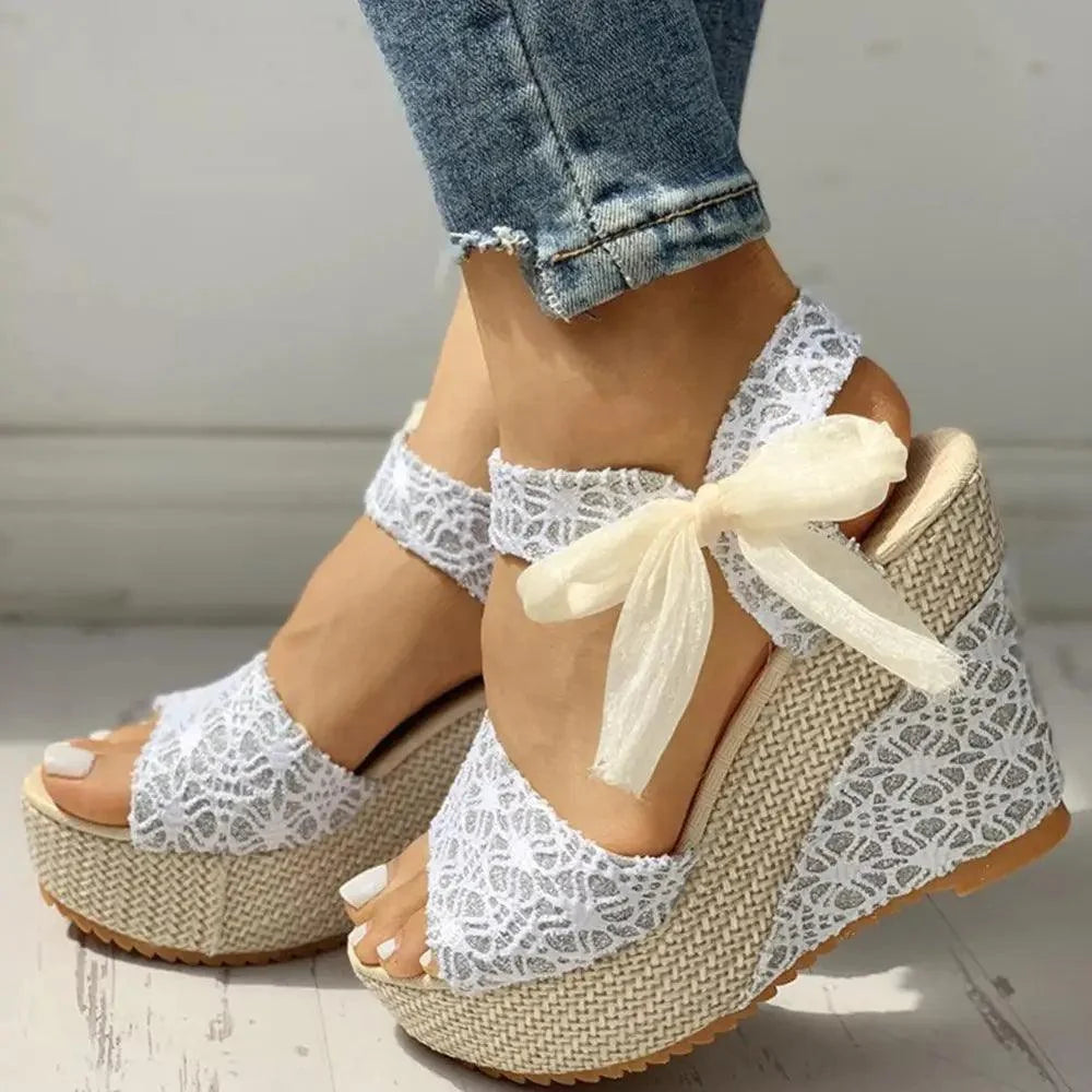 Wood High Heels Sandals For Summer