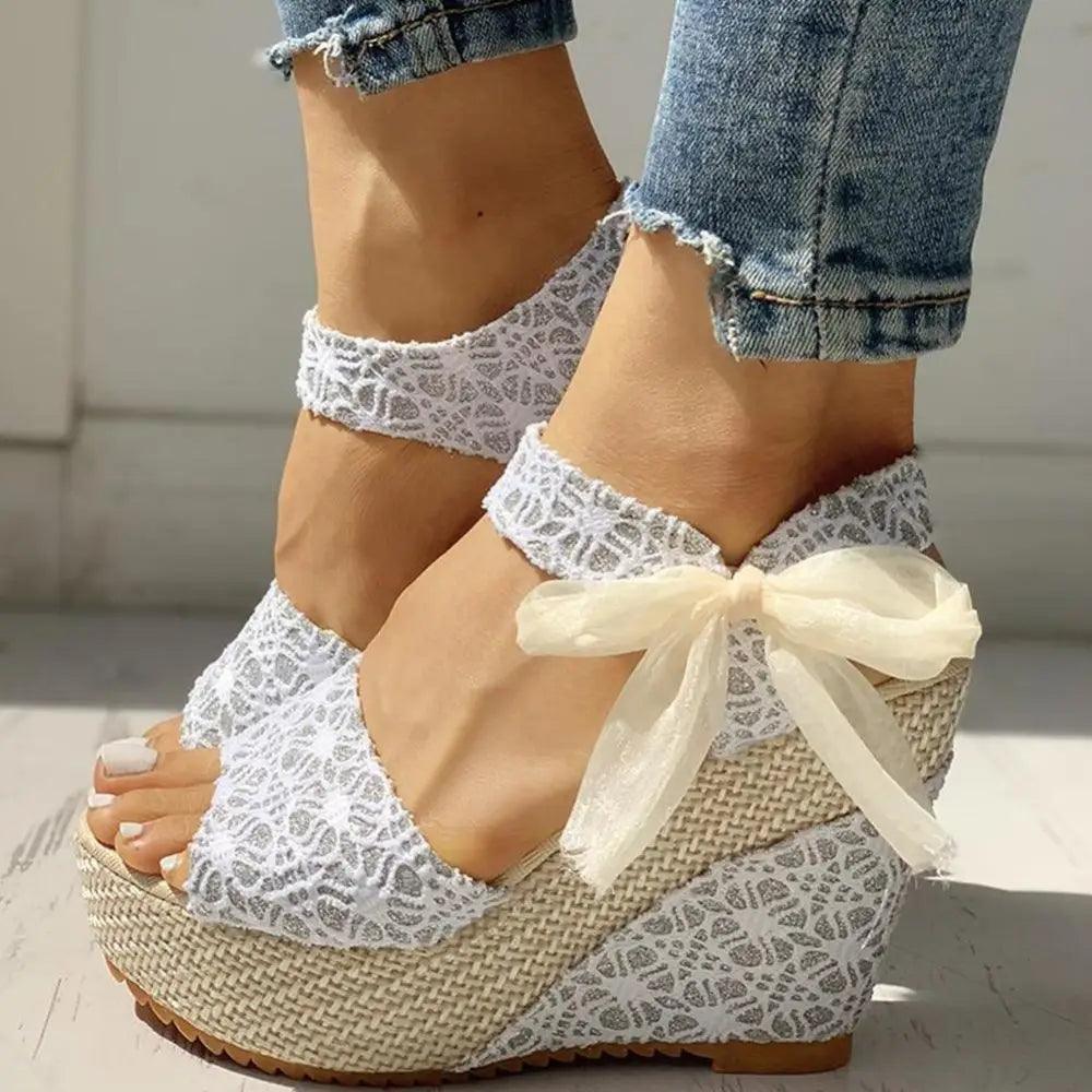 Wood High Heels Sandals For Summer