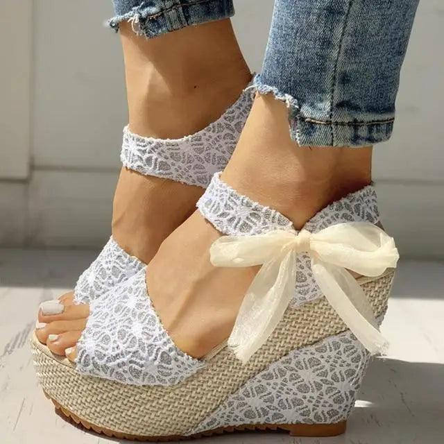 Wood High Heels Sandals For Summer