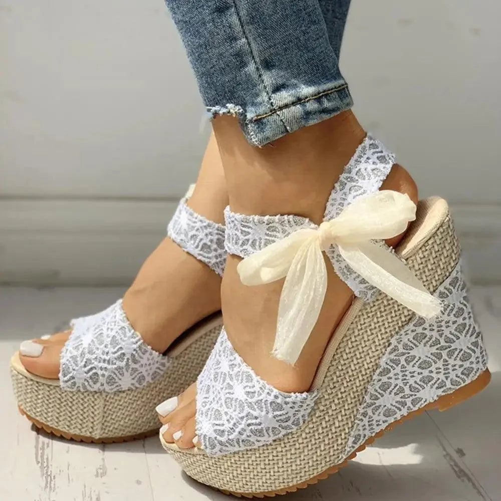 Wood High Heels Sandals For Summer