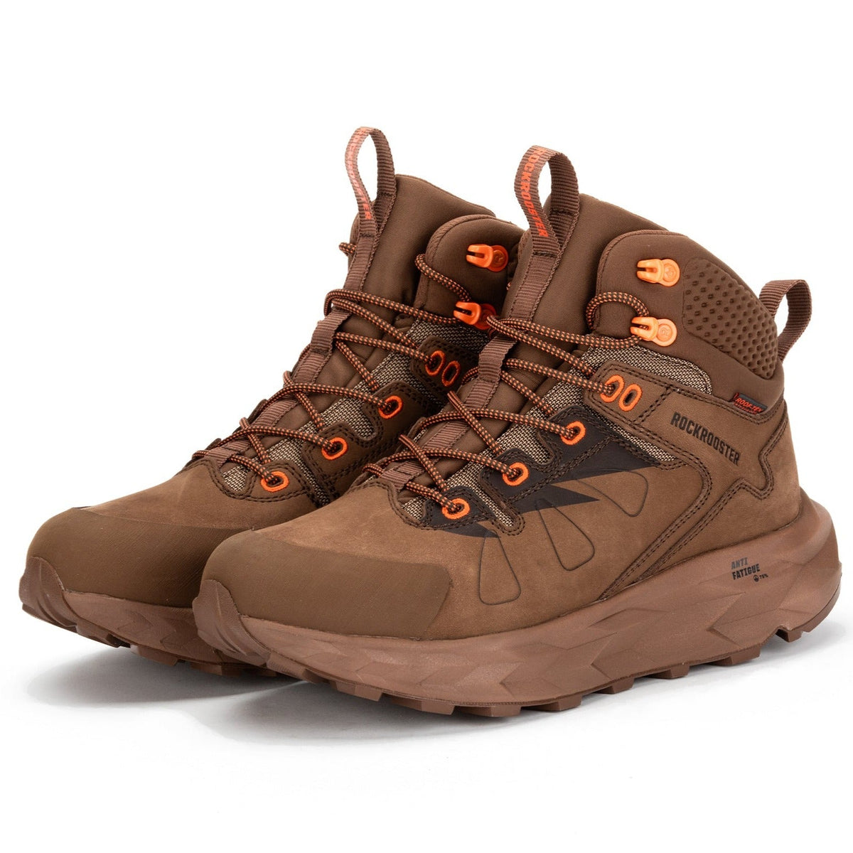 ROCKROOSTER Farmington Brown 6 Inch Waterproof Hiking Boots