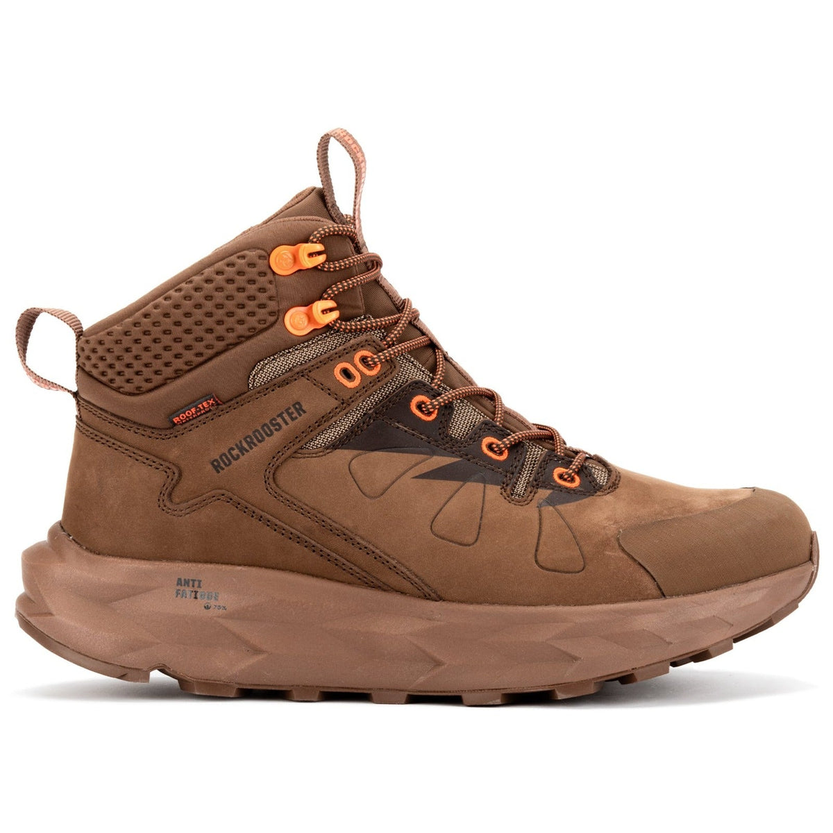 ROCKROOSTER Farmington Brown 6 Inch Waterproof Hiking Boots