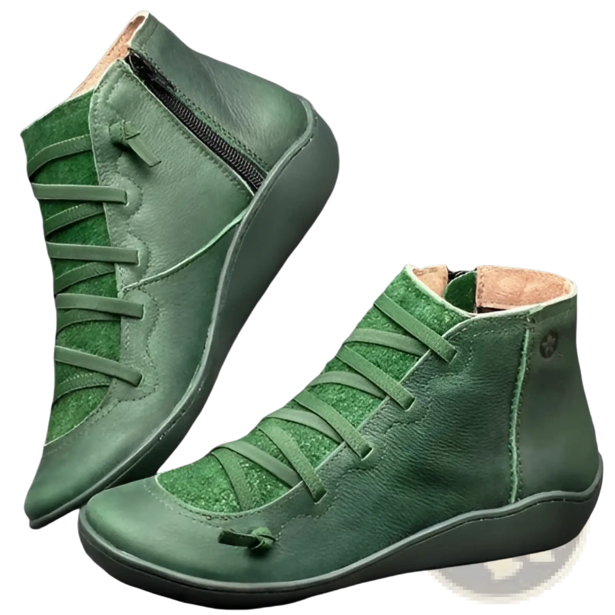 Snake Print Wedge Ankle Boots