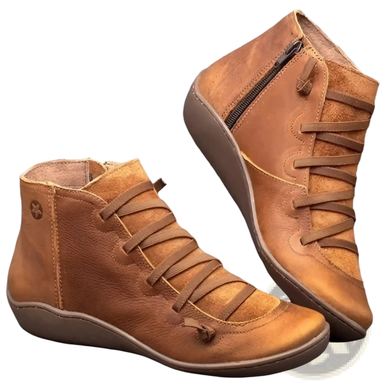 Snake Print Wedge Ankle Boots