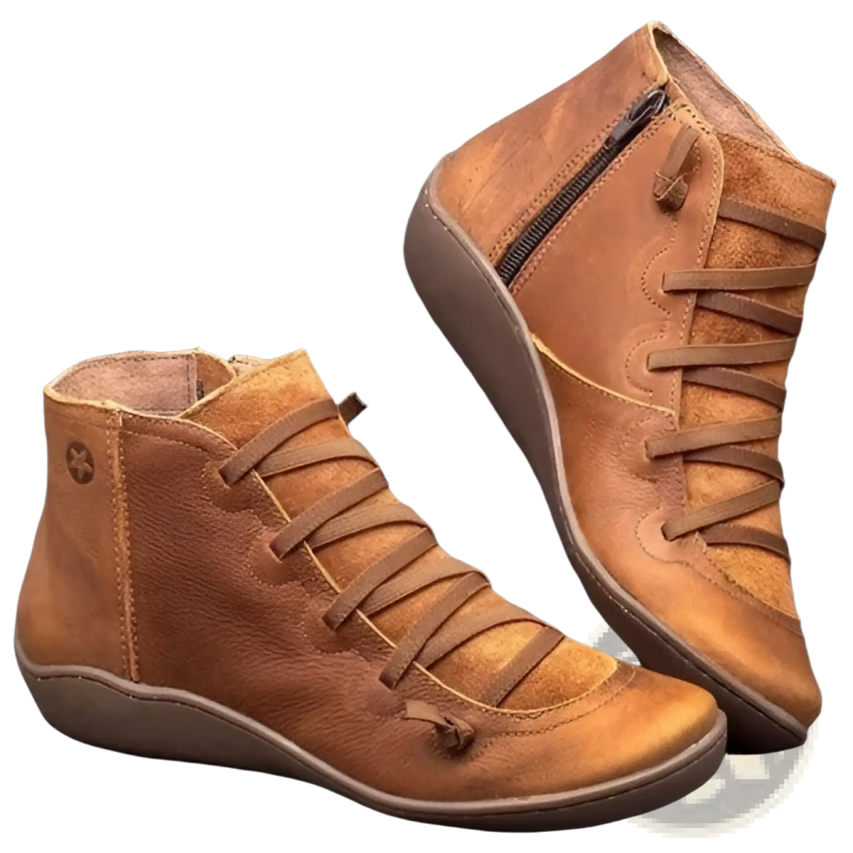 Snake Print Wedge Ankle Boots