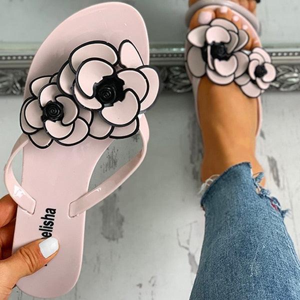 Flower Flip Flops for The Beach