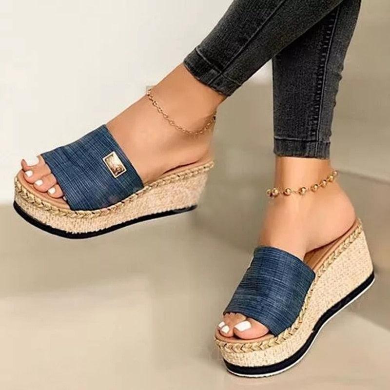 Platform Slipper Fashion High Heeled Sandals