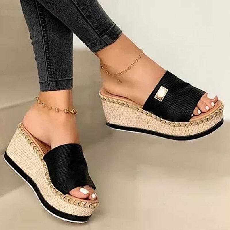 Platform Slipper Fashion High Heeled Sandals
